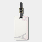 Oh LaのLaのフランスのなプードルの荷物のラベル ラゲッジタグ (正面縦)