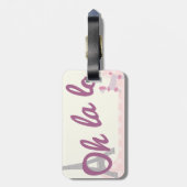 Oh LaのLaのフランスのなプードルの荷物のラベル ラゲッジタグ (裏面縦)