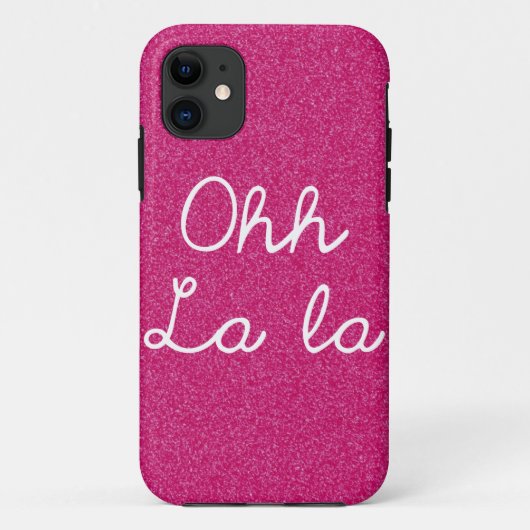 Oh LaのLa -ラズベリーのピンク Case-Mate iPhoneケース (裏面)