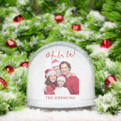 Oh La La Family Christmas Photo Snow Globe (クリスマス)