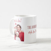Oh La La Personalized Family Photo Mug コーヒーマグカップ (正面左)