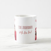Oh La La Personalized Family Photo Mug コーヒーマグカップ (中央)