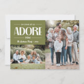 Oh Let 来 Adore Him SAGE Christian 2写真 シーズンカード (正面)