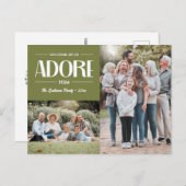 Oh Let 来 Adore Him SAGE Christian 2写真 シーズンポストカード (正面/裏面)