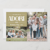 Oh Let 来 Adore Him TAN Christian 2写真 シーズンカード (正面)