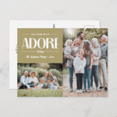 Oh Let 来 Adore Him TAN Christian 2写真 シーズンポストカード (正面/裏面)