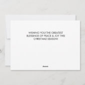 Oh Let We Adore 来 Him GREEN Christian 2写真 シーズンカード (裏面)