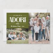 Oh Let We Adore 来 Him OLIVE CHRISTIAN 2写真 シーズンカード (正面)