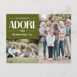 Oh Let We Adore 来 Him OLIVE CHRISTIAN 2写真 シーズンポストカード