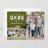 Oh Let We Adore 来 Him OLIVE CHRISTIAN 2写真 シーズンポストカード (正面/裏面)