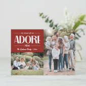 Oh Let We Adore 来 Him RED Christian 2写真 シーズンカード (スタンド正面)