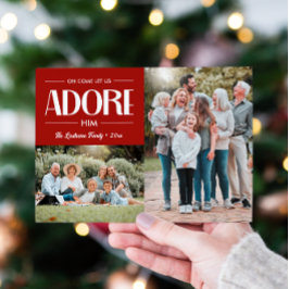 Oh Let We Adore 来 Him RED Christian 2写真 シーズンカード