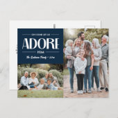 Oh Let We Adore Him NAVY 来 Christian 2写真 シーズンポストカード (正面/裏面)
