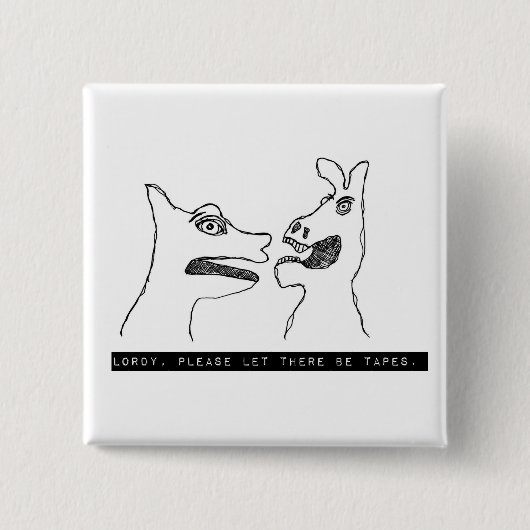 Oh LORDY 1975のラベルテープボタン 缶バッジ (正面)