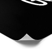 Oh Mind Goodness おもしろい Brain Pun Dark BG ポスター (角)