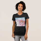 Oh My God (OMG) 天使のテキスト 楽しい Tシャツ (正面フル)
