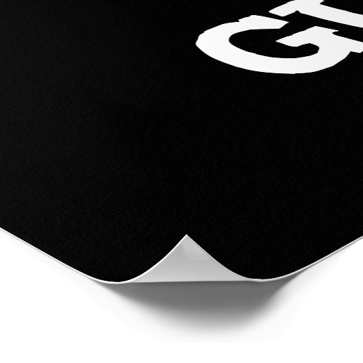 Oh My Guoacheアーティスおもしろいト絵を描プ・ダークBG ポスター (角)