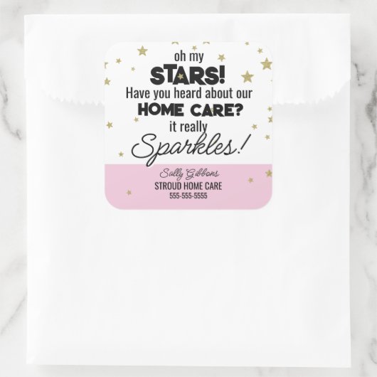 Oh My Stars – ホームきらめくケア気に者 スクエアシール (バッグ)