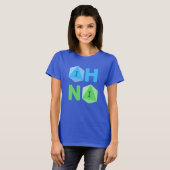 Oh No おもしろい D20 Tシャツ (正面フル)