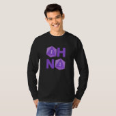 Oh No おもしろい D20 Tシャツ (正面フル)