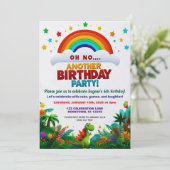 Oh No! Another Dinosaur Themed Birthday Party  招待状 (スタンド正面)