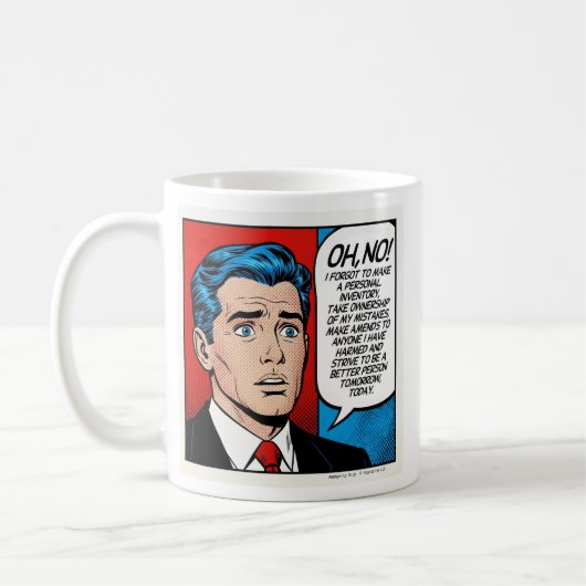 Oh No I Forgot - male - Sobriety Mug コーヒーマグカップ (左)