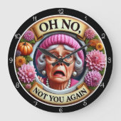 Oh No, Not You Again ラージ壁時計 (正面)