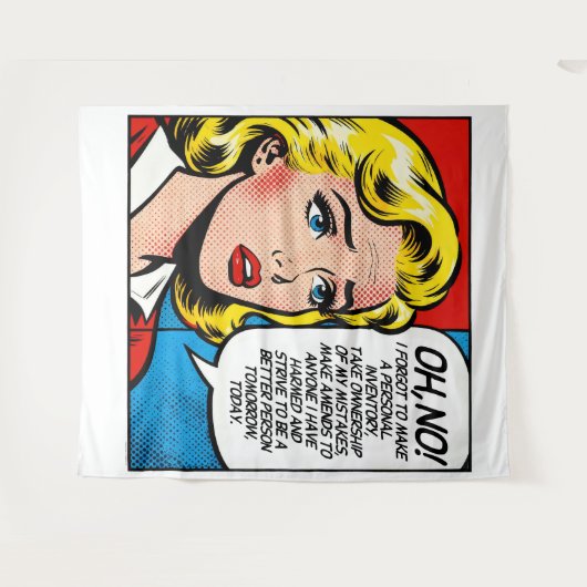 OH NO Wall Art Tapestry タペストリー (正面(横))