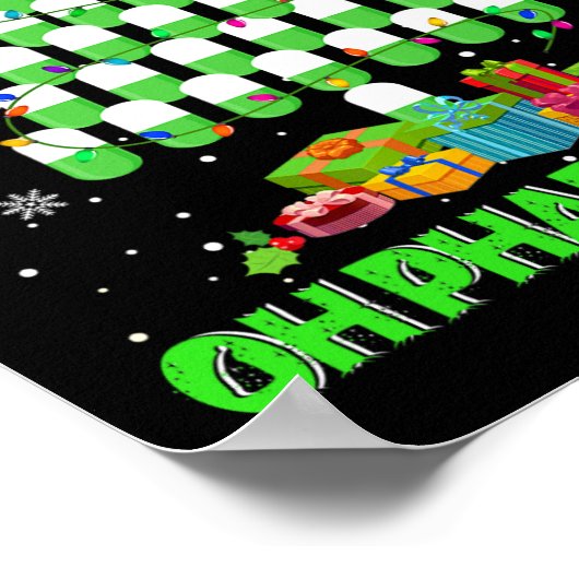 Oh Pharmatree Christmas Tree Pharmacy Medication P ポスター (角)