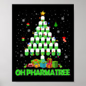 Oh Pharmatree Christmas Tree Pharmacy Medication P ポスター (正面)