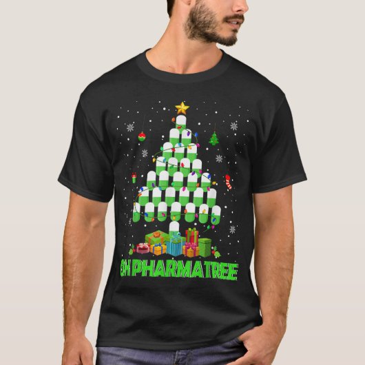Oh Pharmatree Christmas Tree Pharmacy Medication P Tシャツ (正面)