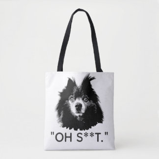 "OH S**T" Funny Pom Tote トートバッグ