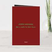 OH! SANTA'S LIST GRANDSON CHRISTMAS CARD サンキューカード (裏面)
