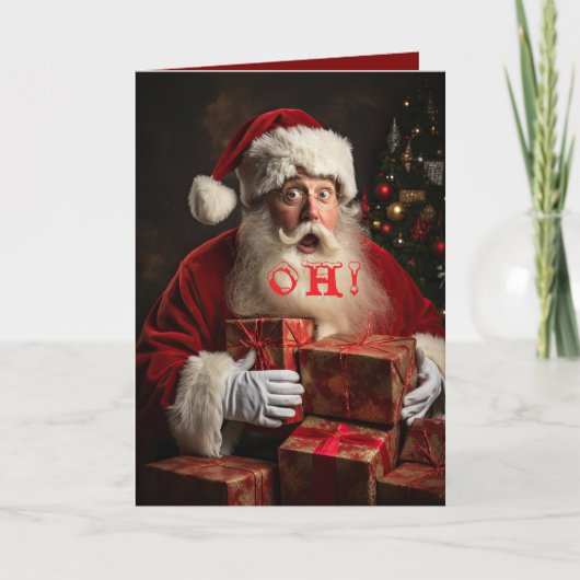 OH! SANTA'S LIST GRANDSON CHRISTMAS CARD サンキューカード (正面)