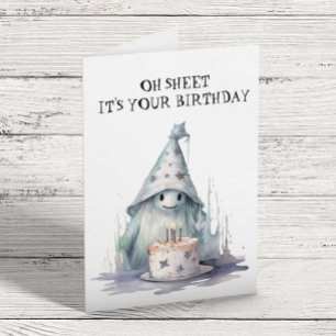 Oh Sheetあなたの誕生日幽霊ハロウィーン カード