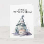 Oh Sheetあなたの誕生日幽霊ハロウィーン カード (正面)