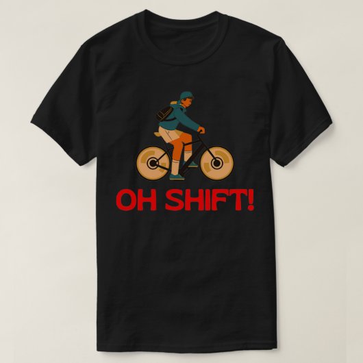 Oh Shift おもしろい (5) Tシャツ (デザイン正面)