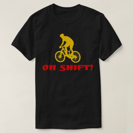Oh Shift おもしろい Tシャツ (デザイン正面)