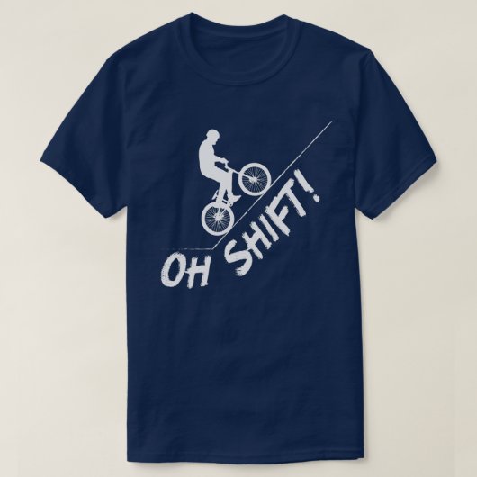 Oh Shift Bicycle MBとBike Riders Tシャツ (デザイン正面)