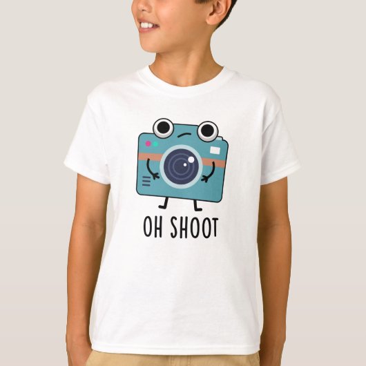 Oh Shootフォトグラファーおもしろいカメラパン Tシャツ (正面)