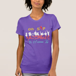 Oh Sip It's A woman Trip ダンス 楽しい ワイン パーティー Tシャツ