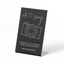 Oh Snapの写真結婚ハッシュタグパーソナライズされた