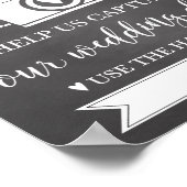 Oh Snapの結婚ハッシュタグ記号 ポスター (角)