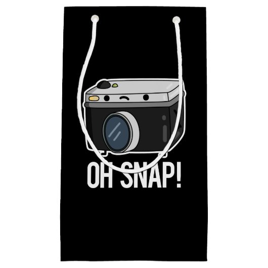 Oh SnapカメラおもしろいプンダークBG スモールペーパーバッグ (正面)