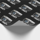 Oh SnapカメラおもしろいプンダークBG ラッピングペーパー (角)