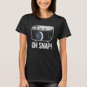 Oh SnapカメラおもしろいプンダークBG Tシャツ (正面)