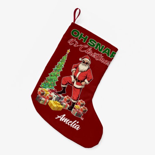 OH SNAPクリスマスだ スモールクリスマスストッキング (正面 (吊り時))