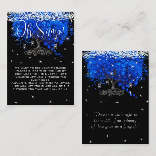 Oh Snap写真を見たい 名刺 (正面/裏面)