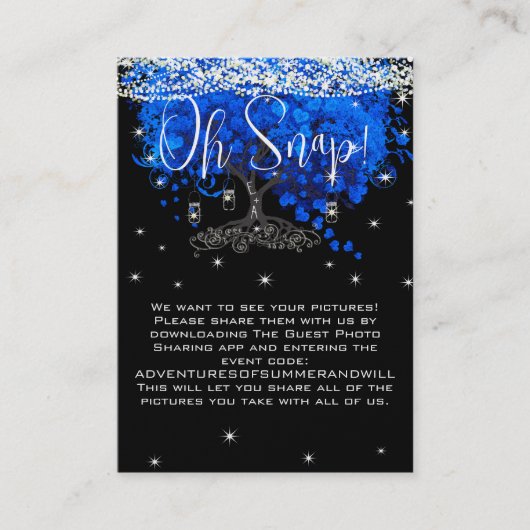 Oh Snap写真を見たい 名刺 (正面)