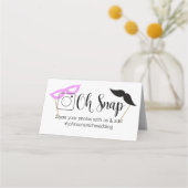 OH SNAP折り畳みテーブルカードフォトブース プレイスカード (裏面)